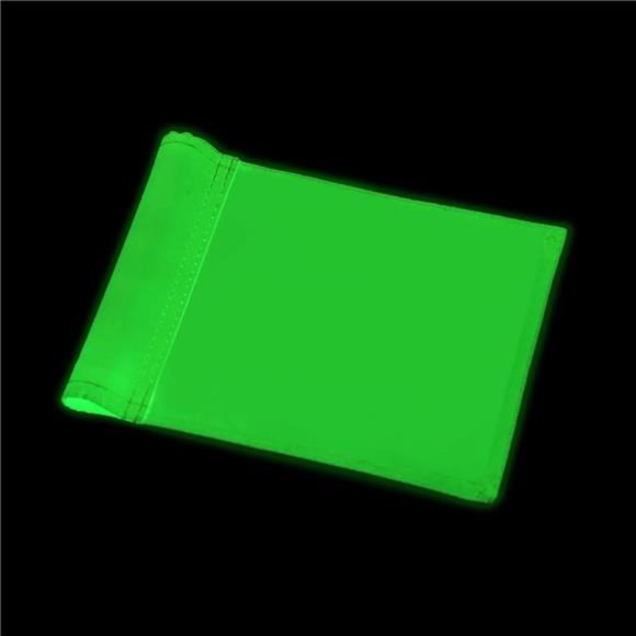 Fluorescent Glow Golf Flag Double Sided,  8" by 6", 1-Pack - Picture 1 of 6